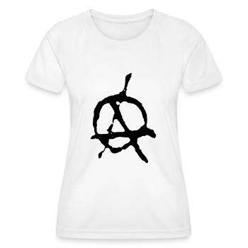 rotten anarchy - Women's Functional T-Shirt - white - Front - AI Model Female 172 dark (172cm)