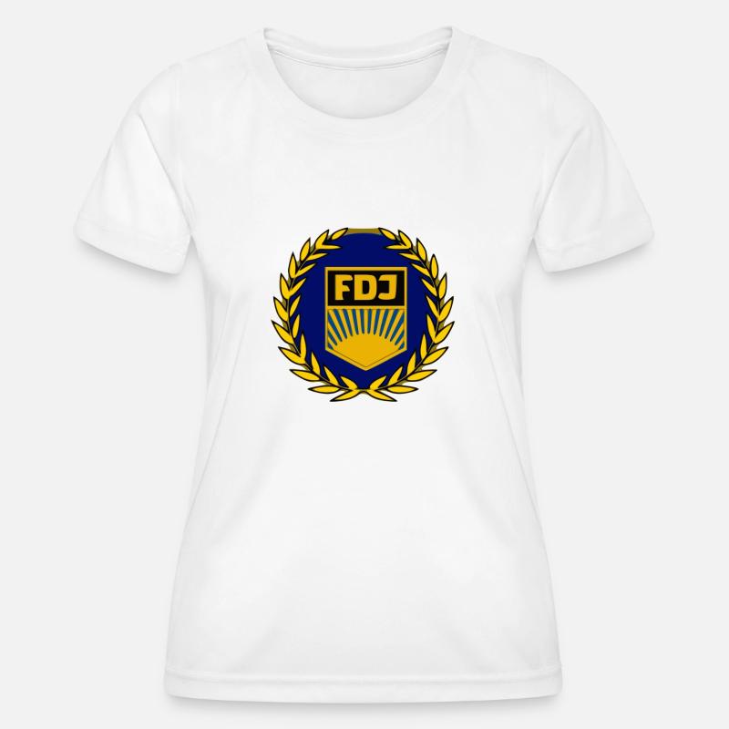 FDJ emblem - Women's Functional T-Shirt - white