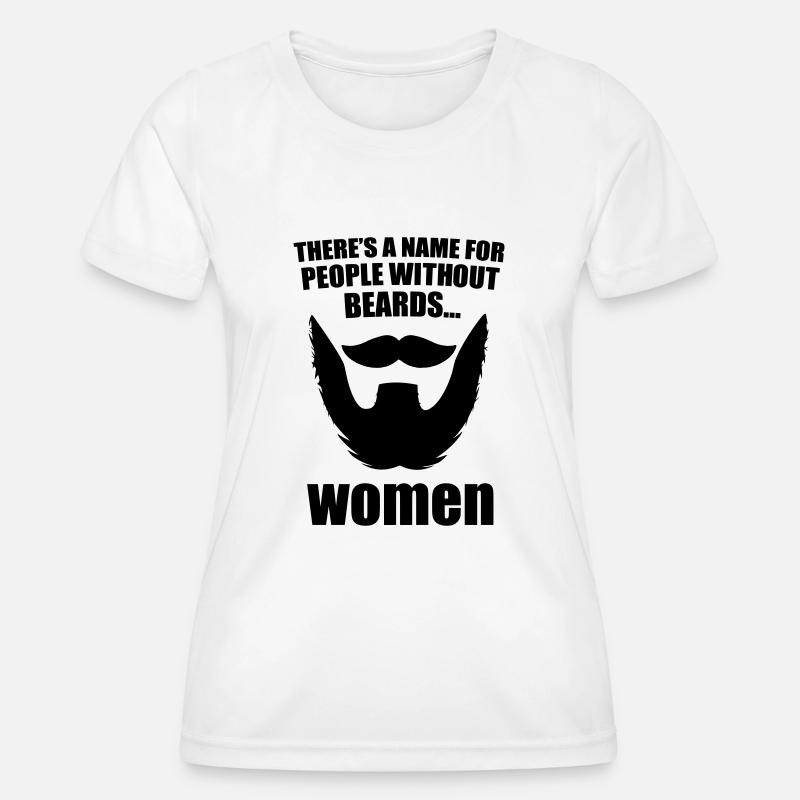 beard - Women's Functional T-Shirt - white