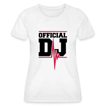 Official DJ Music Pulse - Women's Functional T-Shirt - white - Front - AI Model Female 172 dark (172cm)