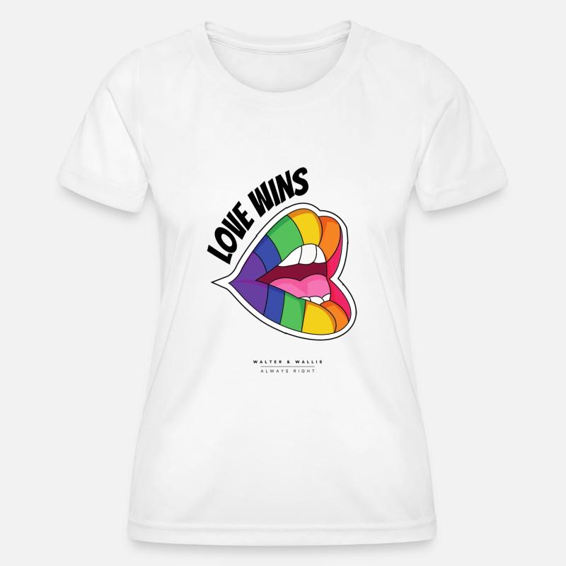 Walter & Wallis - Pop Art 4 - Women's Functional T-Shirt - white