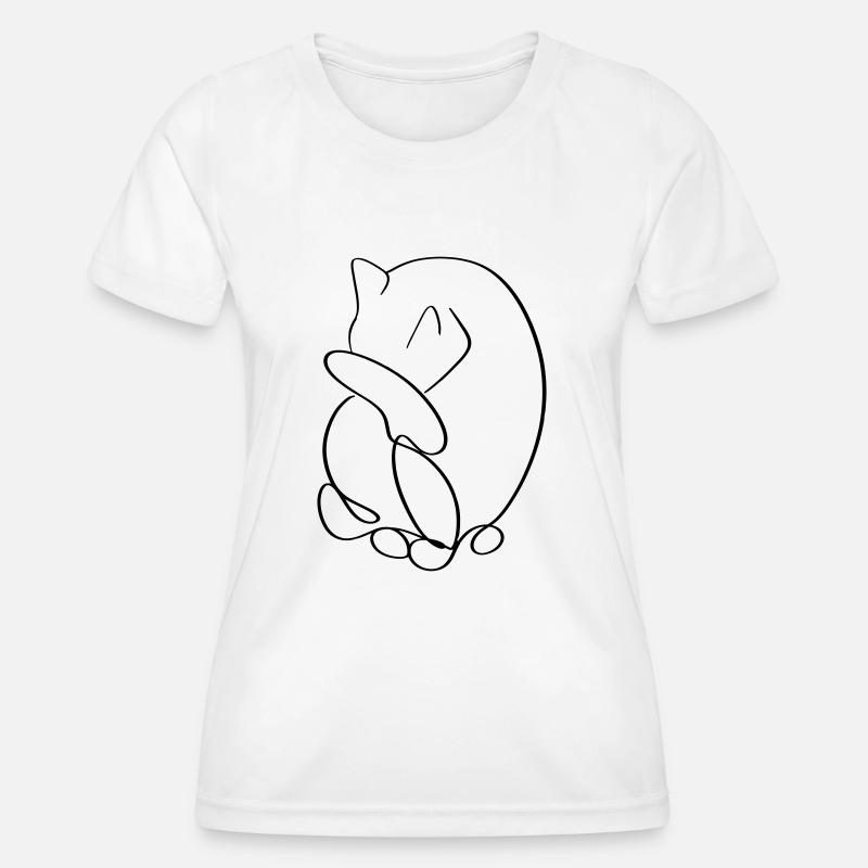 Cat - Women's Functional T-Shirt - white