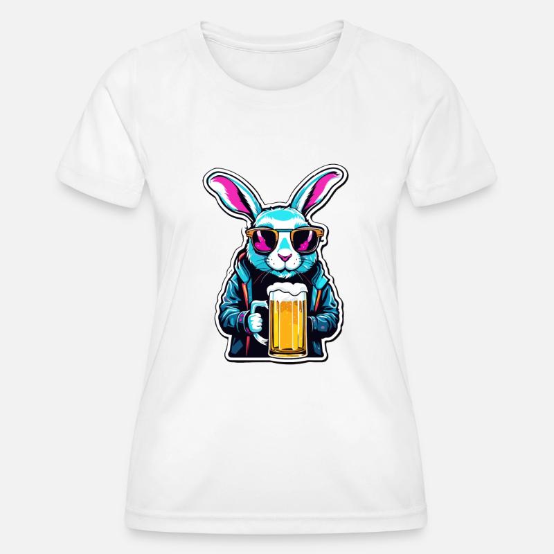 Easter Bunny / Easter / Eggs / Holidays / Easter - Women's Functional T-Shirt - white