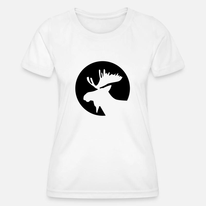 Moose - Women's Functional T-Shirt - white