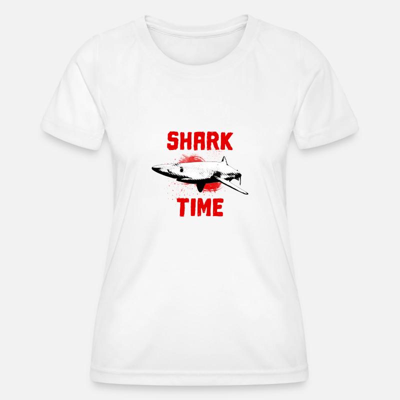Great white shark fish ocean - Women's Functional T-Shirt - white