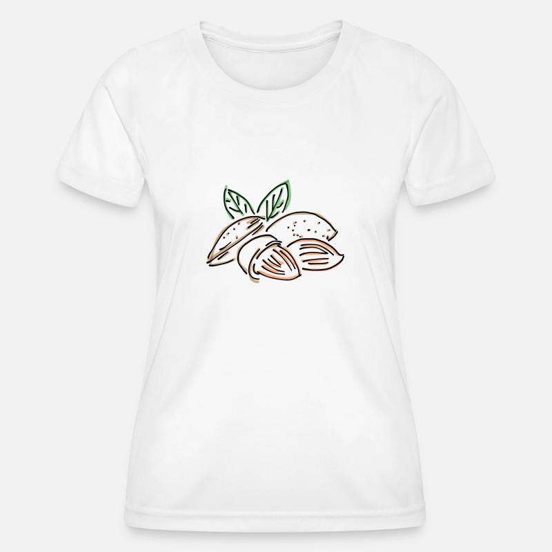 almond - Women's Functional T-Shirt - white
