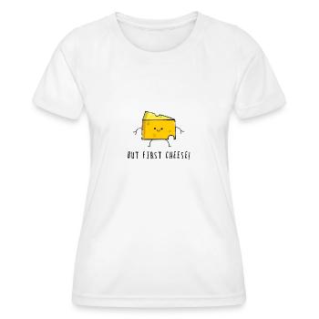 Cheese Cheese Gauda - Women's Functional T-Shirt - white - Front - AI Model Female 172 dark (172cm)