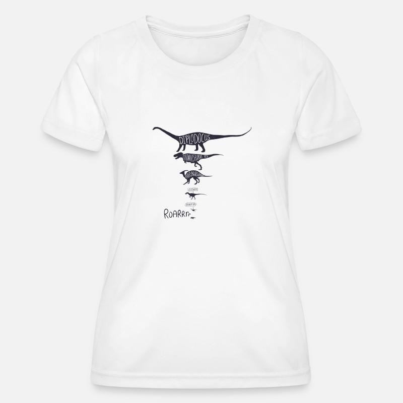 dinosaur - Women's Functional T-Shirt - white
