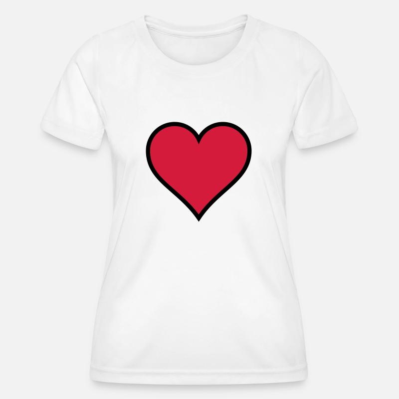 Heart - Women's Functional T-Shirt - white