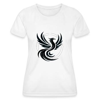 Phoenix black and white - Women's Functional T-Shirt - white - Front - AI Model Female 172 dark (172cm)