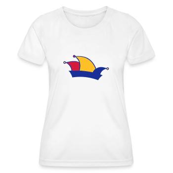 Carnival fools cap - Women's Functional T-Shirt - white - Front - AI Model Female 172 dark (172cm)