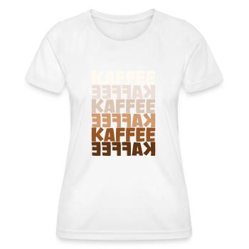 Kaffee cafe - Frauen Funktions-T-Shirt - Weiß - Vorne - AI Model Female 172 dark (172cm)