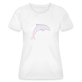 Delfin, rettet die Wale - Frauen Funktions-T-Shirt - Weiß - Vorne - AI Model Female 172 dark (172cm)