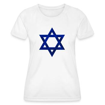 Israël - T-shirt sport Femme - blanc - Devant - AI Model Female 172 dark (172cm)