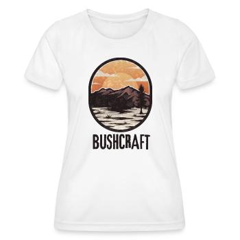 Survie en bushcraft - T-shirt sport Femme - blanc - Devant - AI Model Female 172 dark (172cm)