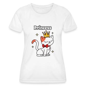 Princess - Frauen Funktions-T-Shirt - Weiß - Vorne - AI Model Female 172 dark (172cm)