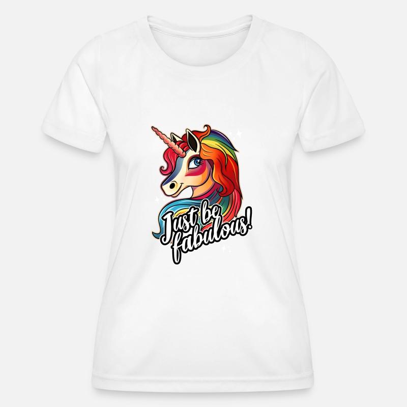 Pride Unicorn - Women's Functional T-Shirt - white