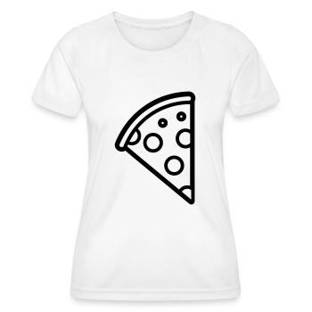 Pizza slice - Women's Functional T-Shirt - white - Front - AI Model Female 172 dark (172cm)