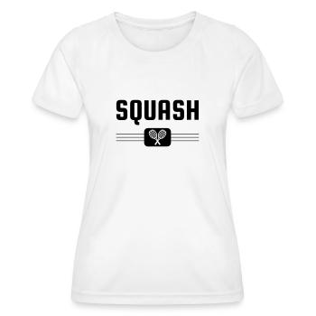 Squash Sport Game Match Champion Victory - Frauen Funktions-T-Shirt - Weiß - Vorne - AI Model Female 172 dark (172cm)