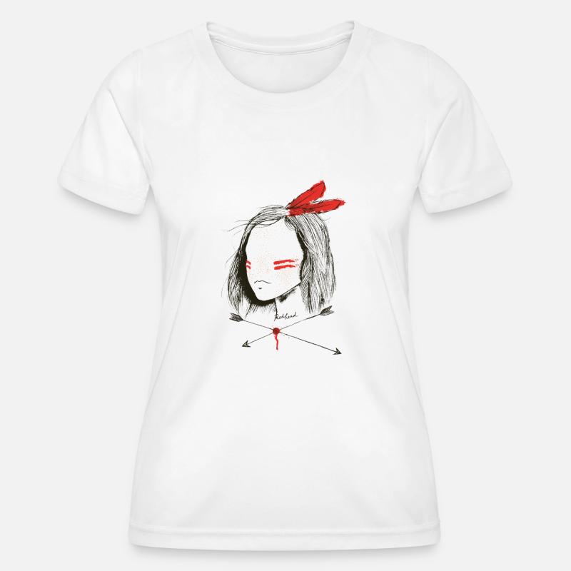 red head - Women's Functional T-Shirt - white