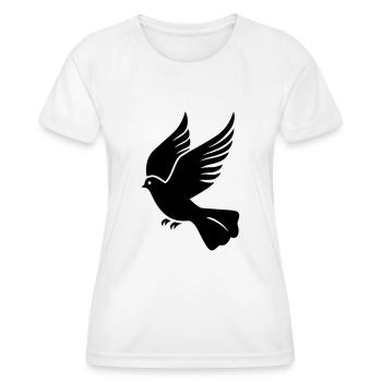 Taube - Frauen Funktions-T-Shirt - Weiß - Vorne - AI Model Female 172 dark (172cm)