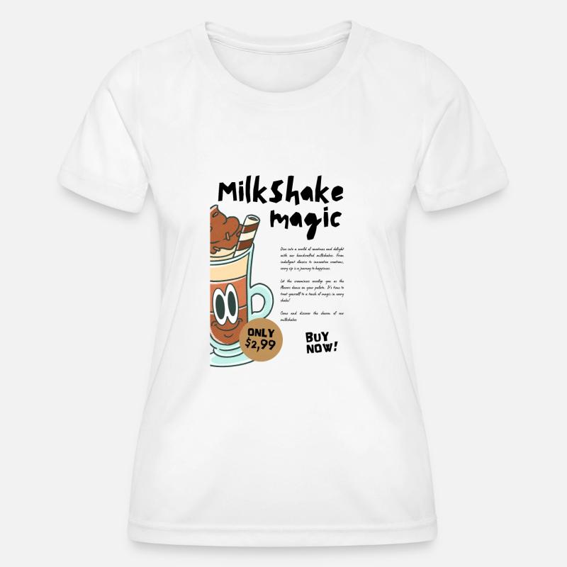 Milkshake Magic - Women's Functional T-Shirt - white