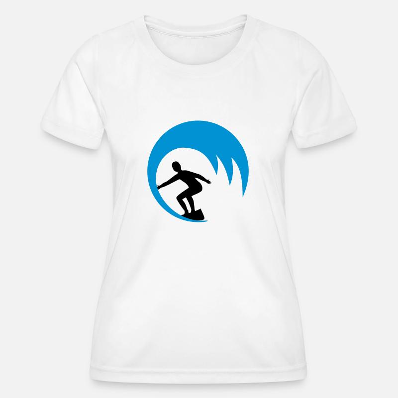 Surfers, surfers - Women's Functional T-Shirt - white