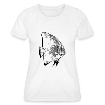 Elegant vintage batfish - Women's Functional T-Shirt - white - Front - AI Model Female 172 dark (172cm)