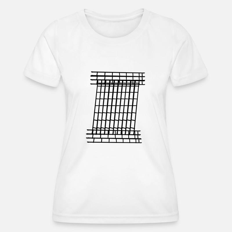 Dash column - Women's Functional T-Shirt - white