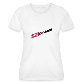 eSport Pro Gamer - Women's Functional T-Shirt - white - Front - AI Model Female 172 dark (172cm)