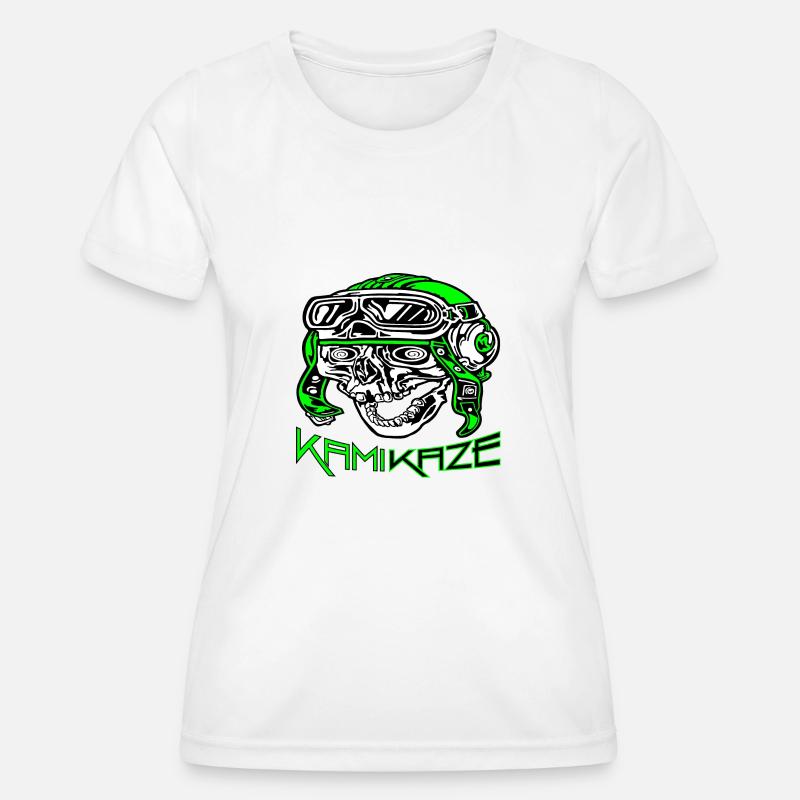 kamikaze dear devil - Women's Functional T-Shirt - white