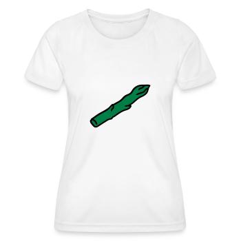 Grüner Spargel - Frauen Funktions-T-Shirt - Weiß - Vorne - AI Model Female 172 dark (172cm)