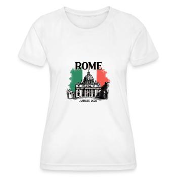 Rom Jubiläum Pilger der Hoffnung 2025, Vatikan v1 - Frauen Funktions-T-Shirt - Weiß - Vorne - AI Model Female 172 dark (172cm)