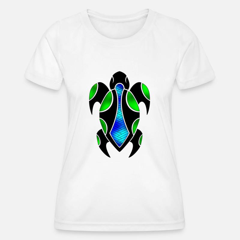 Polynesian tortoise - Women's Functional T-Shirt - white