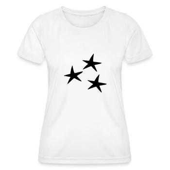 Stern muster Symbol - Frauen Funktions-T-Shirt - Weiß - Vorne - AI Model Female 172 dark (172cm)