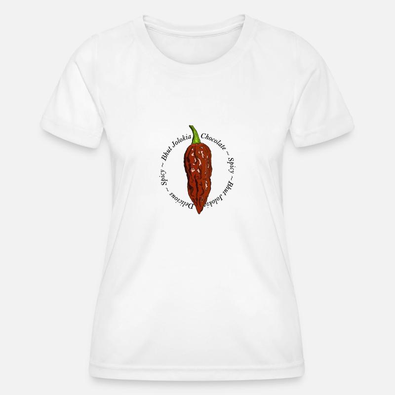 Bhut Jolokia Chocolate Chili Chilli Ghost Pepper - Women's Functional T-Shirt - white
