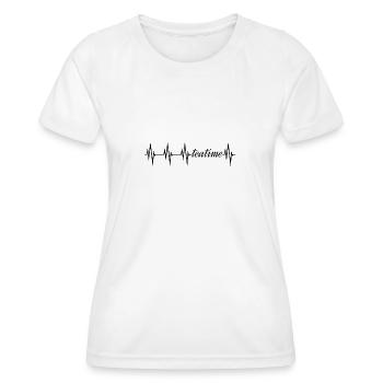 Tea time - my heart beats for tea - Women's Functional T-Shirt - white - Front - AI Model Female 172 dark (172cm)