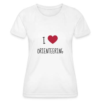 Orienteering / Orienteer / Orientierungslauf - Frauen Funktions-T-Shirt - Weiß - Vorne - AI Model Female 172 dark (172cm)