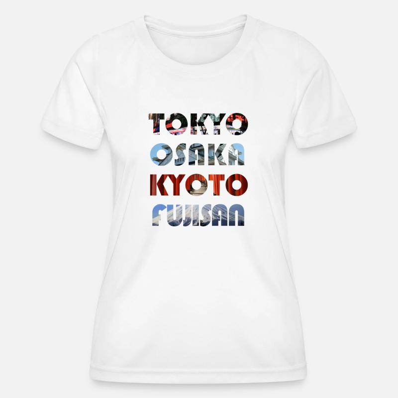 Japan's metropolises - Women's Functional T-Shirt - white