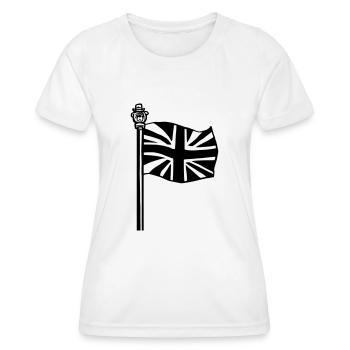 Royaume-Uni - T-shirt sport Femme - blanc - Devant - AI Model Female 172 dark (172cm)