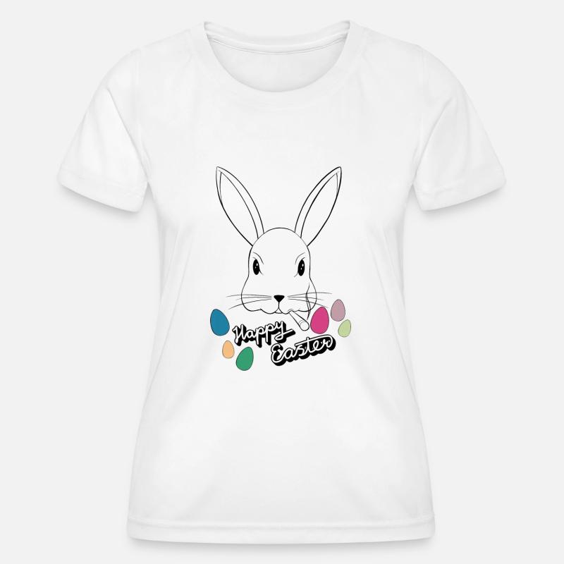 Happy Easter - Women's Functional T-Shirt - white