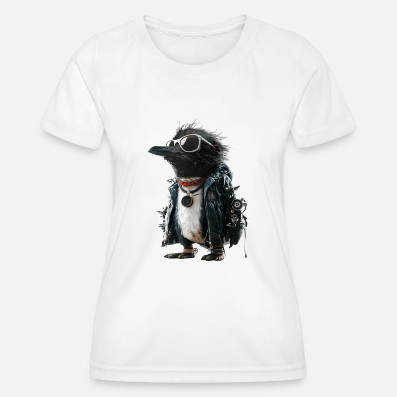 Pinguin Punk - Women's Functional T-Shirt - white