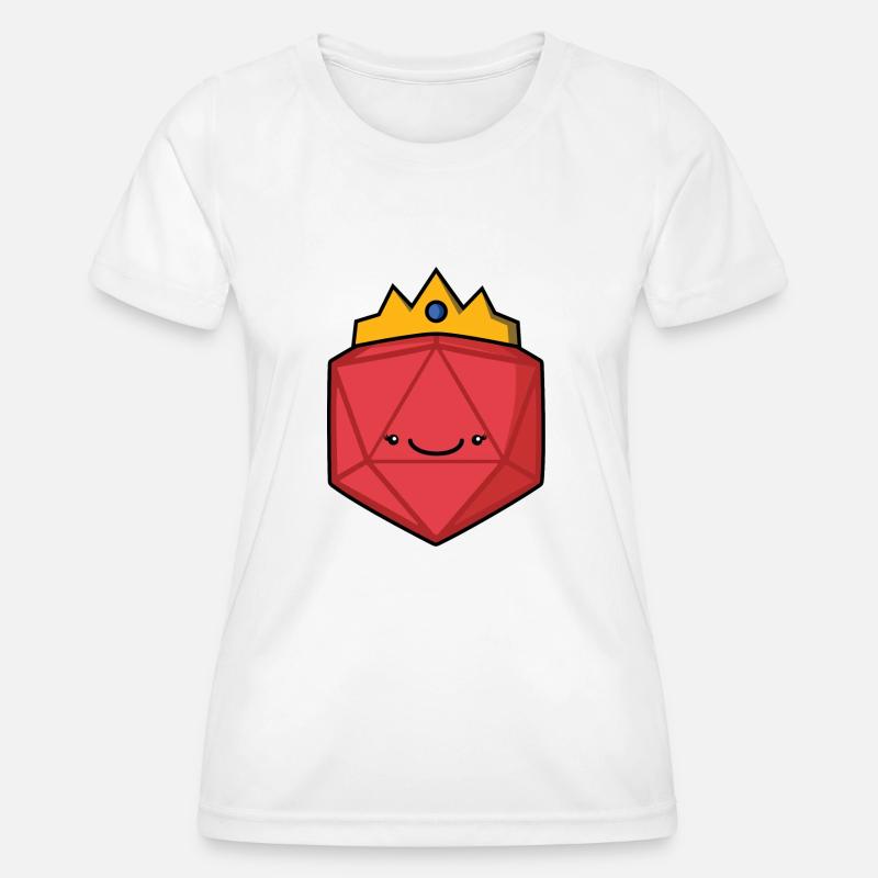 Dice Queen - Women's Functional T-Shirt - white
