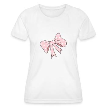 rosa Schleife - Frauen Funktions-T-Shirt - Weiß - Vorne - AI Model Female 172 dark (172cm)