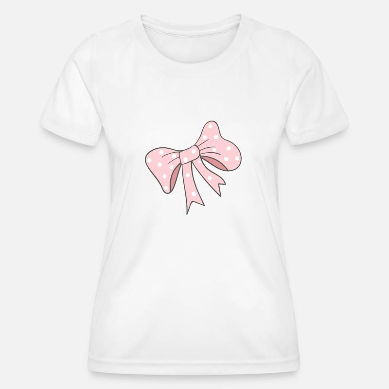 pink bow - Women's Functional T-Shirt - white