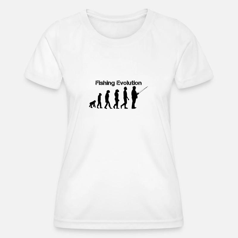 Fishing evolution - Women's Functional T-Shirt - white
