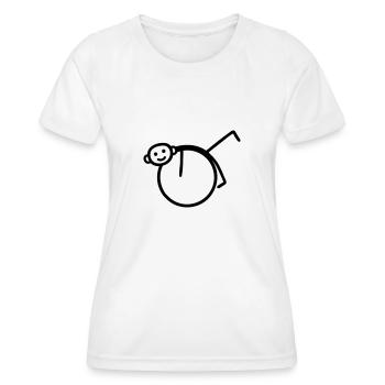 Gymnastik - Physiotherapie - Frauen Funktions-T-Shirt - Weiß - Vorne - AI Model Female 172 dark (172cm)
