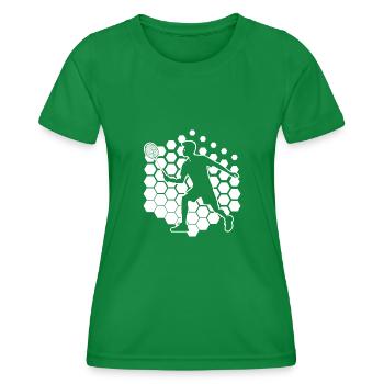 Badminton Women Squash Badminton Men Badmintons - Women's Functional T-Shirt - kelly green - Front - AI Model Female 172 dark (172cm)