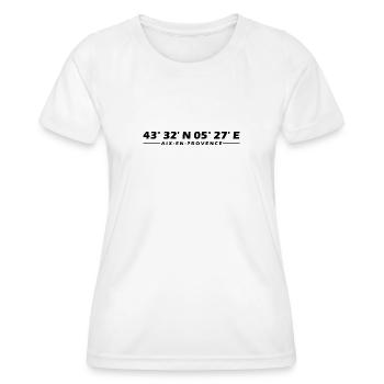 Aix-en-Provence coordinates - Women's Functional T-Shirt - white - Front - AI Model Female 172 dark (172cm)