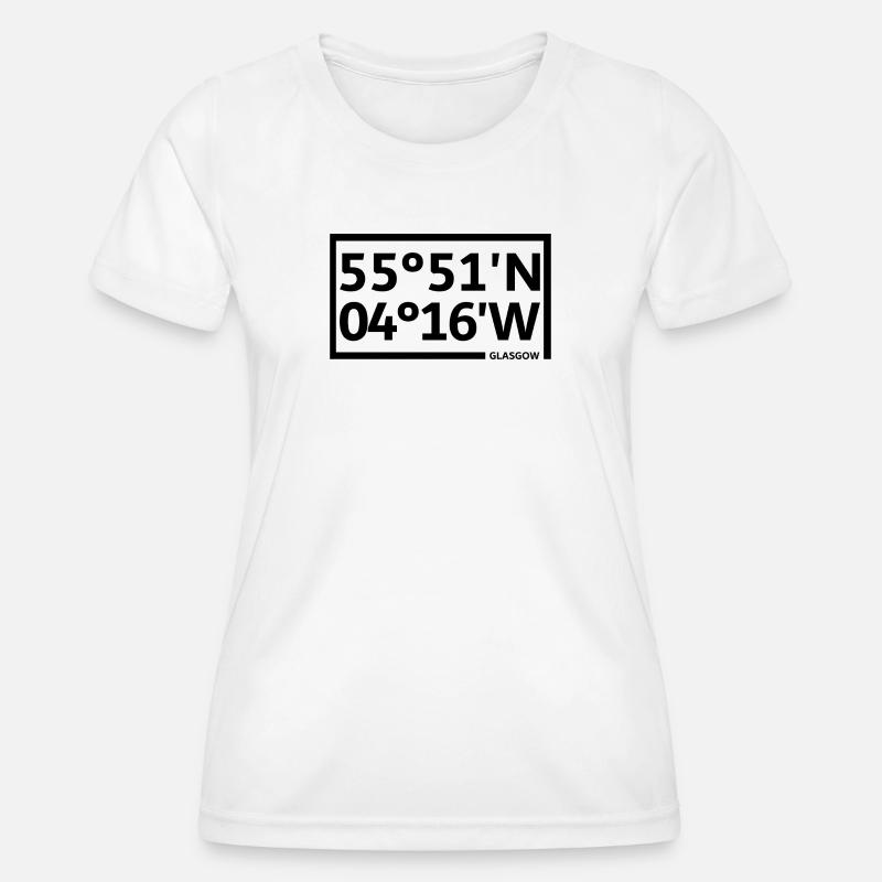 Glasgow Coordinates - Women's Functional T-Shirt - white